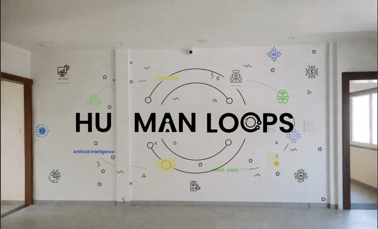 Human Loops Logo Wall